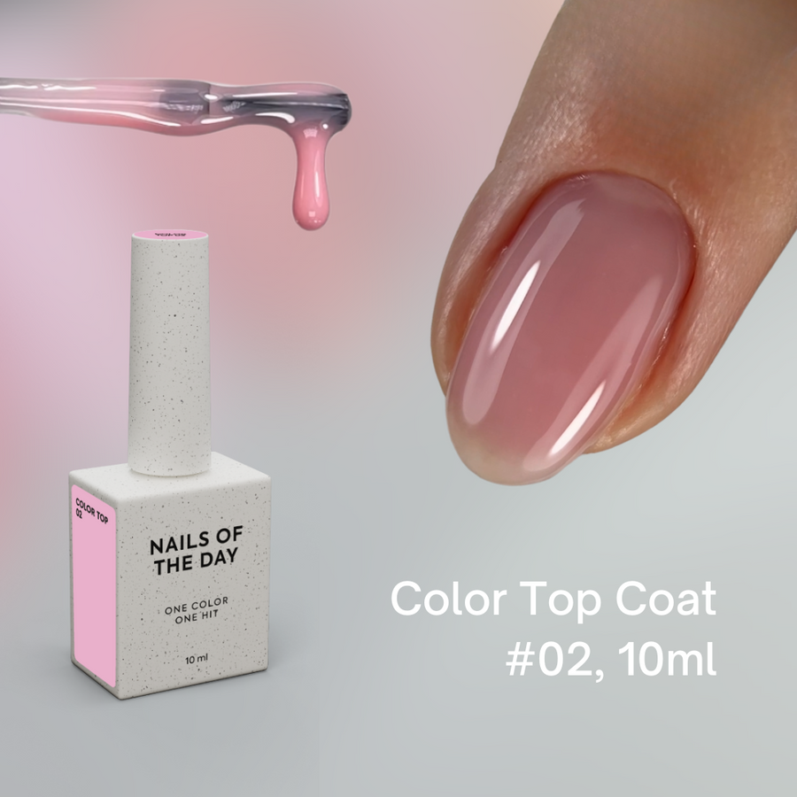 NAILSOFTHEDAY Color Top Coat , 10 ml