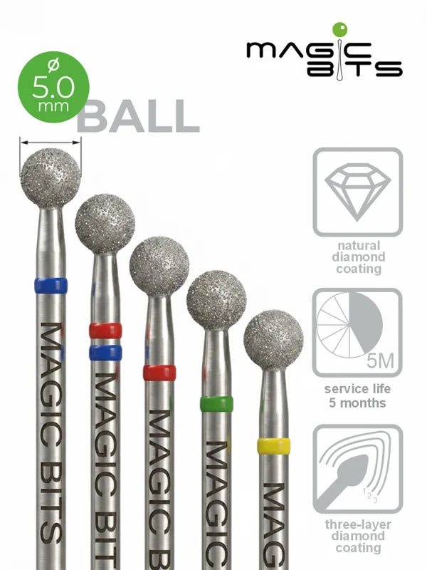 MAGIC BITS Ball Shape Nail Bit 5mm