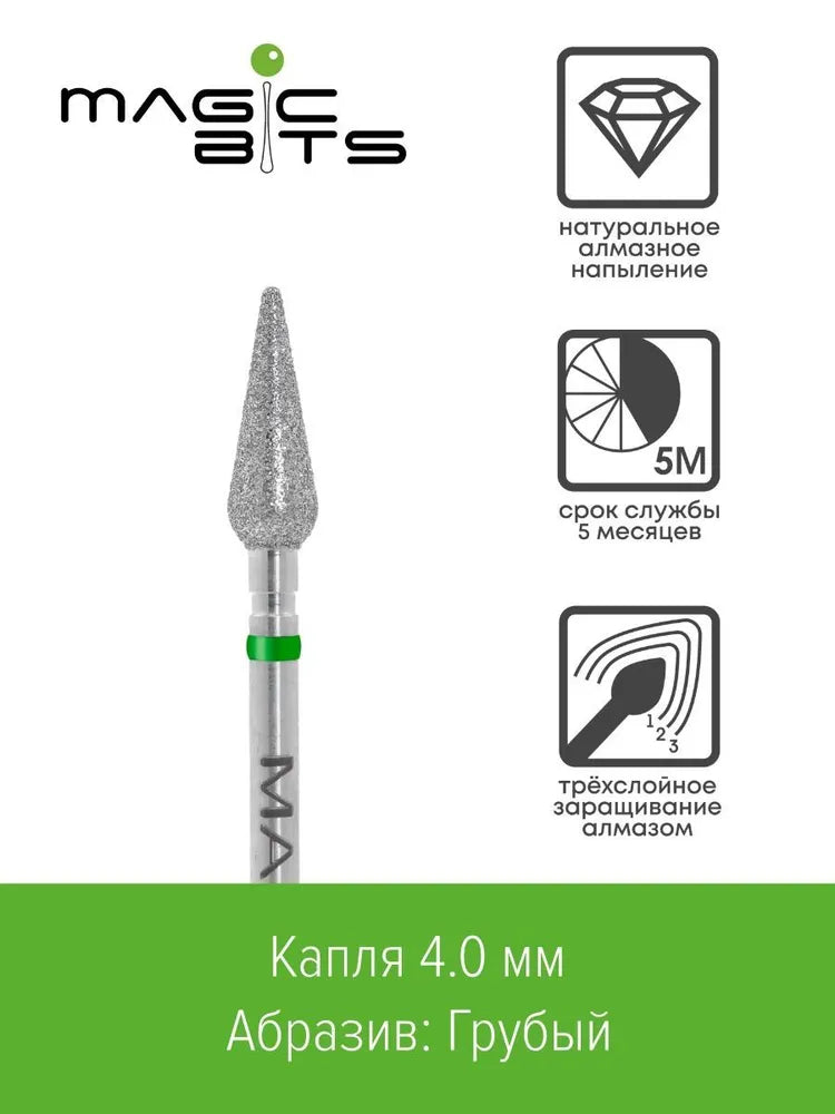 MAGIC BITS Drop 4mm Shape Nail Bit