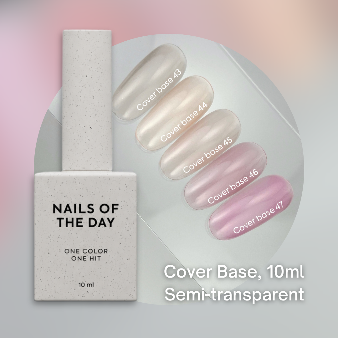 NAILSOFTHEDAY Semi-Transparent  Base, 10 ml