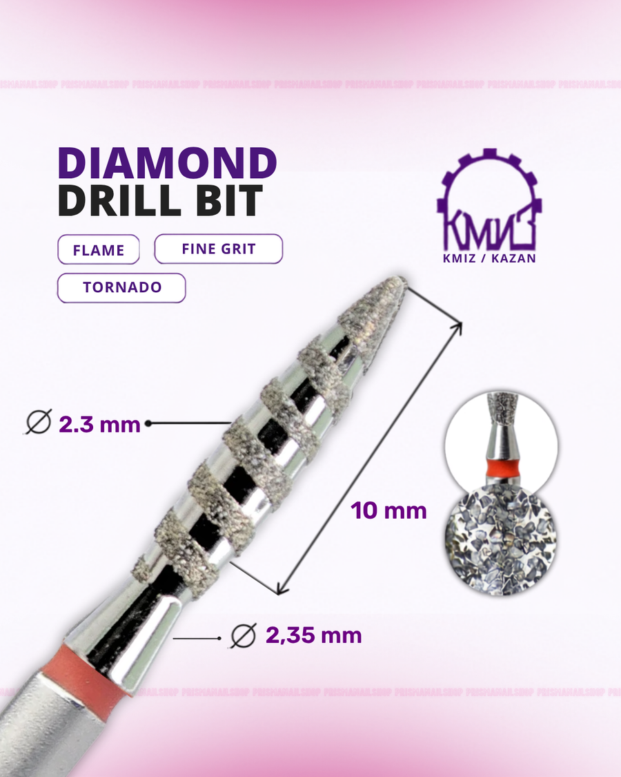 KMIZ Diamond Tornado Flame Nail Drill Bit