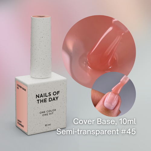 NAILSOFTHEDAY Semi-Transparent  Base, 10 ml