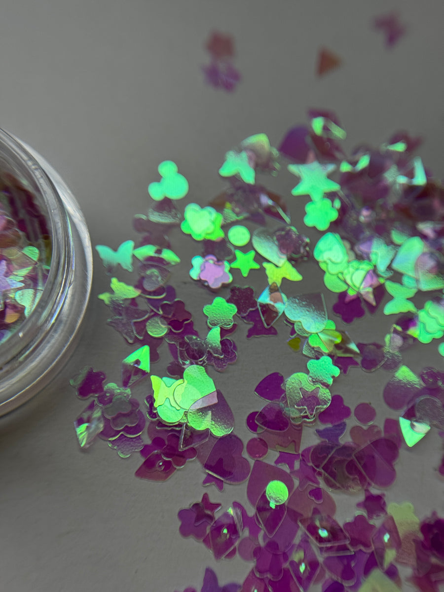 Hearts Nail Glitter Flakes