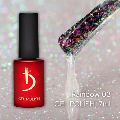 KODI "RAINBOW FLAKES" Gel Polish Gel, 7 ML