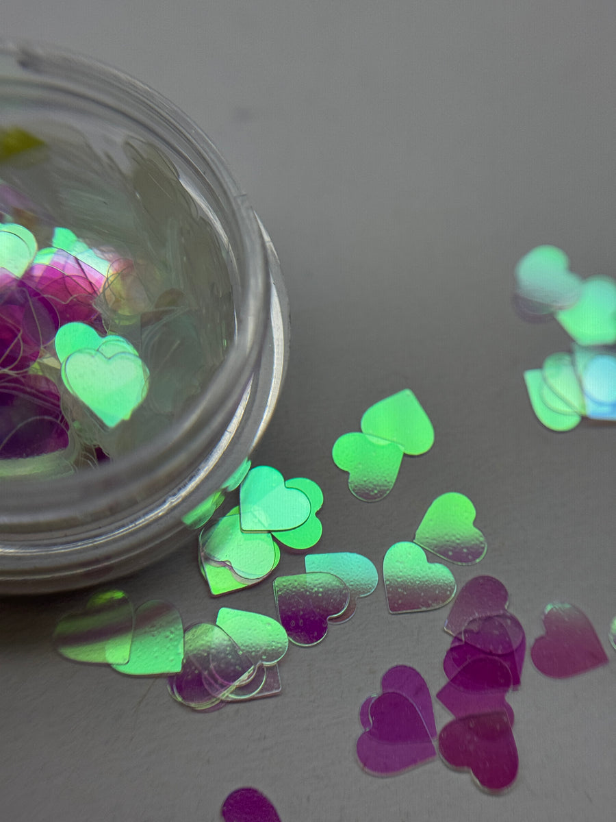 Hearts Nail Glitter Flakes