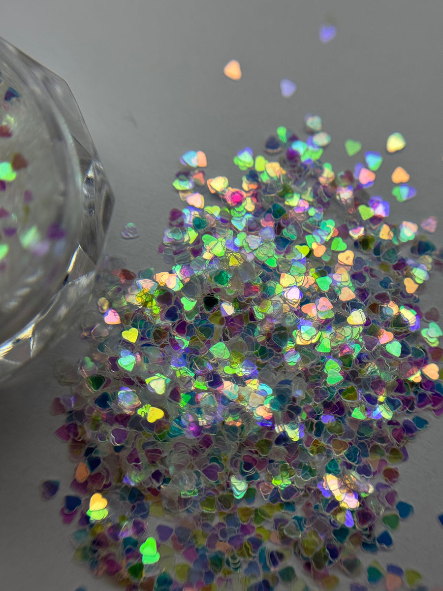 Hearts Nail Glitter Flakes