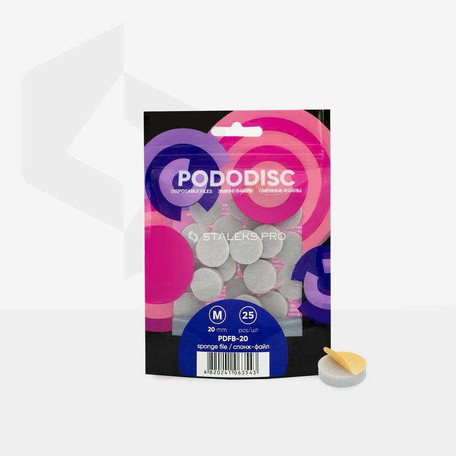 Staleks Sponge file for pedicure M 20mm (25pcs)