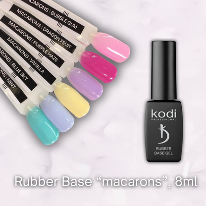 KODI "Macarons" Rubber Base Gel, 8ml