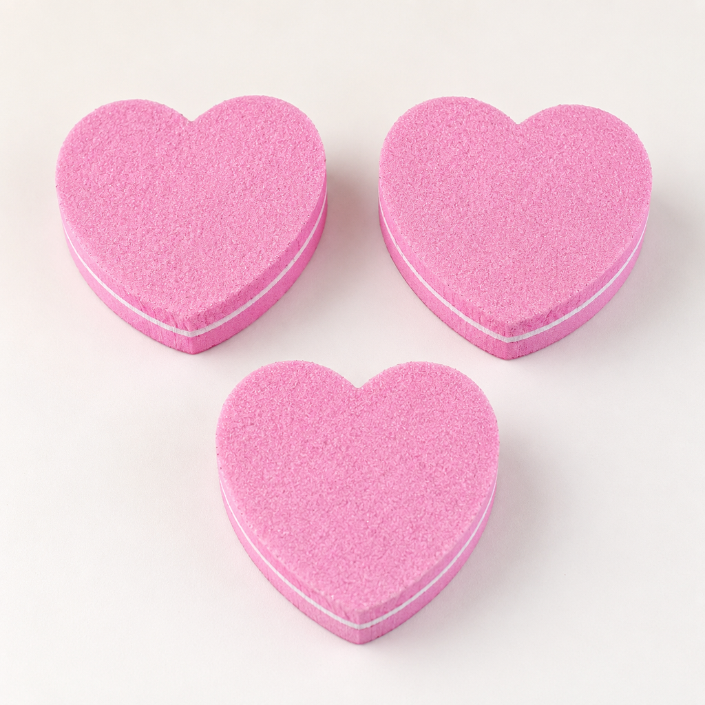 Disposable Heart Buff Files, 50pcs