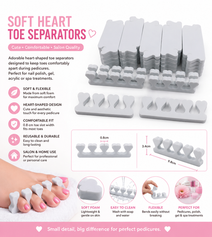 Disposable Pedicure Toe Separators, 50pcs