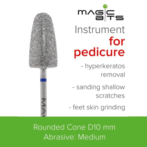MAGIC BITS Pedicure Cone 10mm