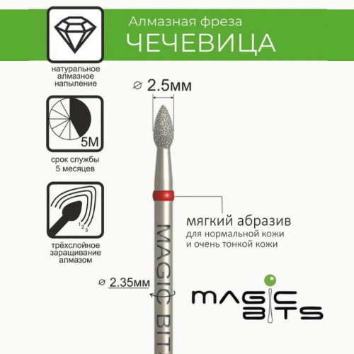 MAGIC BITS Lentil Nail Bit 2.5mm