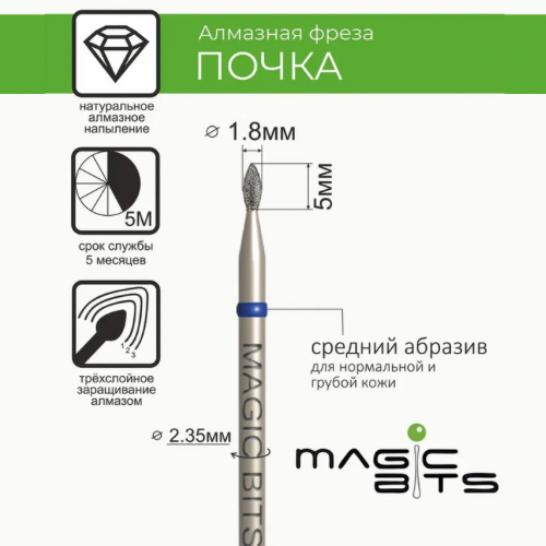 MAGIC BITS Bud Nail Bit 1.8mm