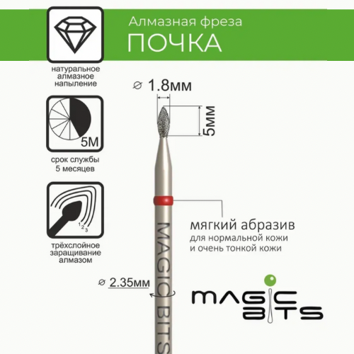 MAGIC BITS Bud Nail Bit 1.8mm