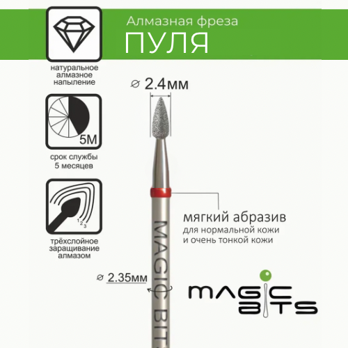 MAGIC BITS Bullet Nail Bit 2.4 mm