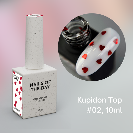 NAILSOFTHEDAY Heart Top Coat, 10 ml