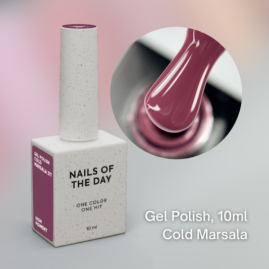 NAILSOFTHEDAY High Pigment gel polish, COLD MARSALA 10 ml