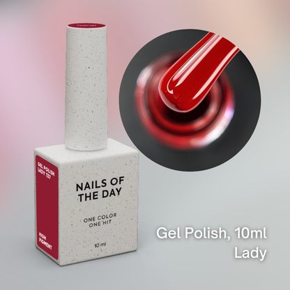 NAILSOFTHEDAY High Pigment gel polish, LADY 10 ml
