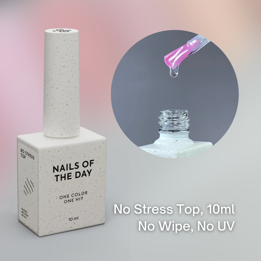 NAILSOFTHEDAY No Stress Top Coat, UV-free