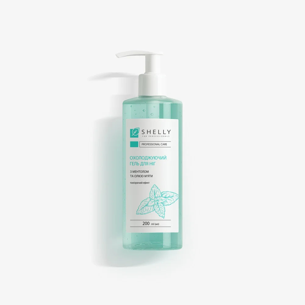 Shelly Cooling Foot Gel with Menthol & Mint Oil, 200 ml