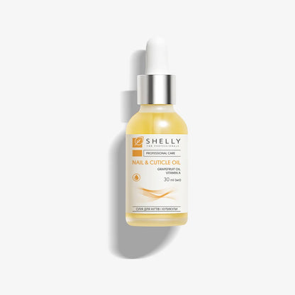 Shelly Nail & Cuticle Oil – Grapefruit Extract & Vitamin A, 30 ml