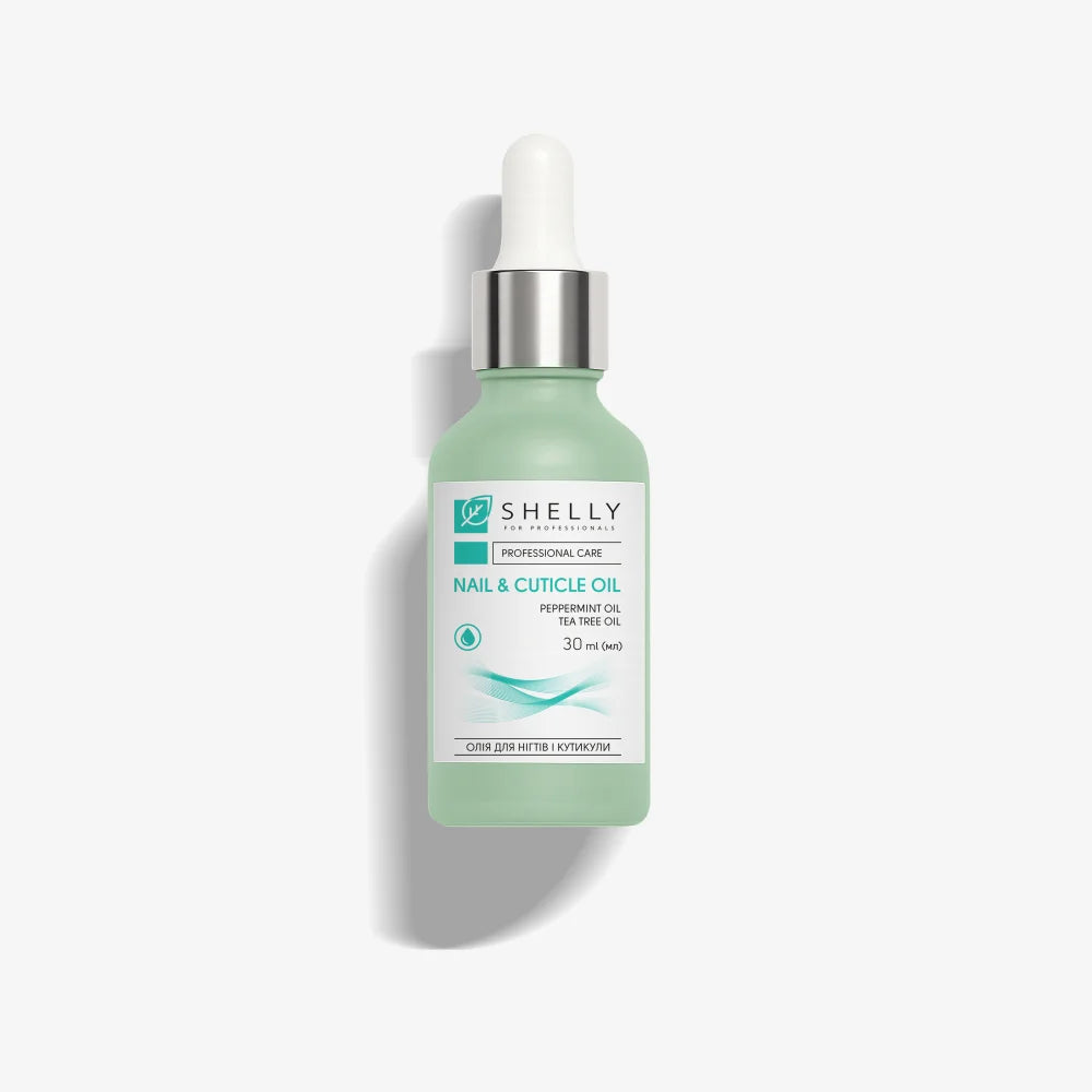 Shelly Nail & Cuticle Oil – Moroccan Mint Extract & Tea Tree Oil, 30 ml