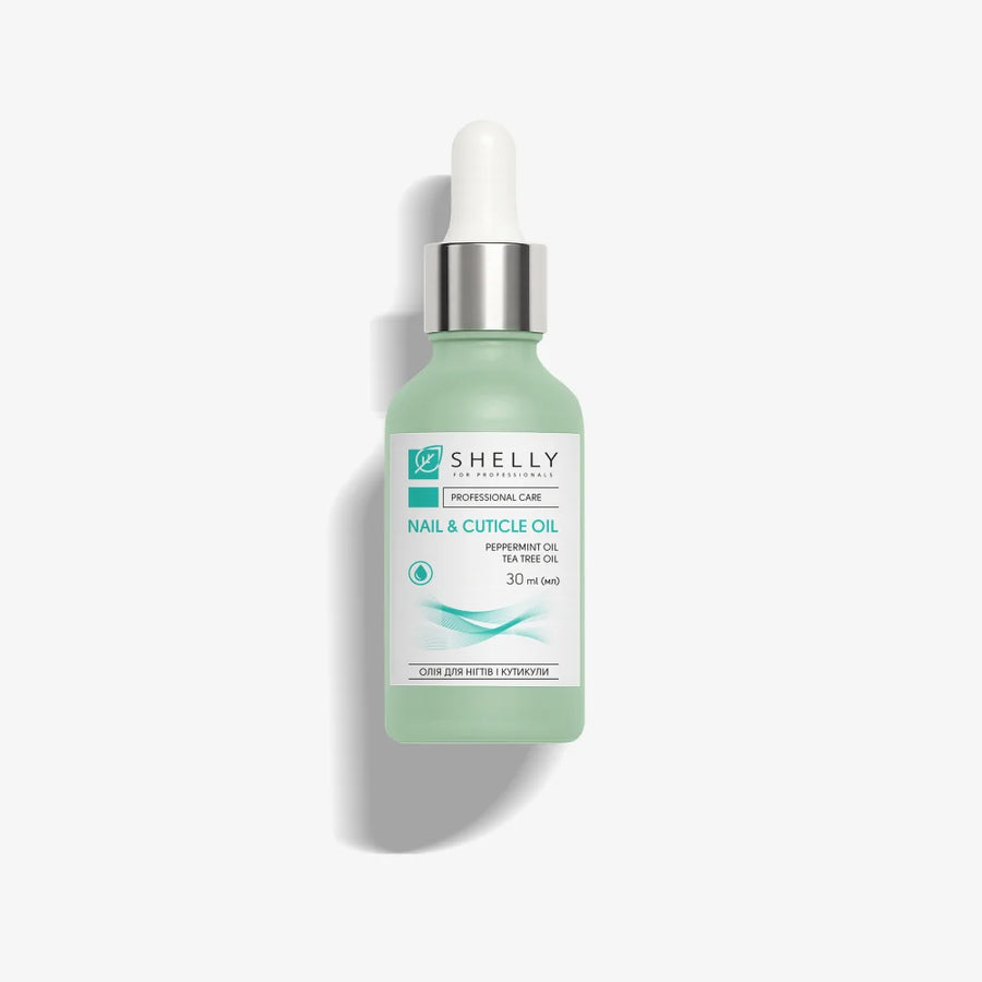 Shelly Nail & Cuticle Oil – Moroccan Mint Extract & Tea Tree Oil, 30 ml