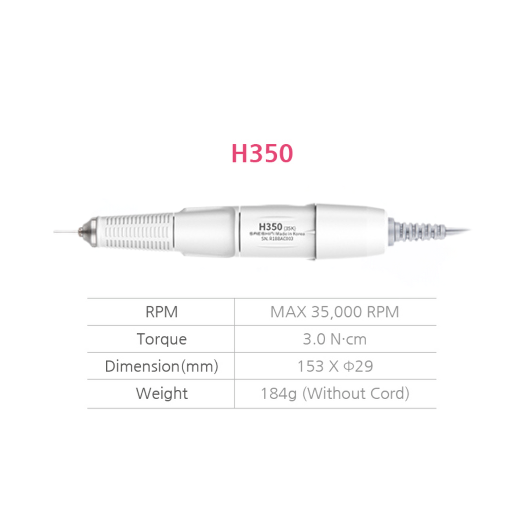 Saeshin Brillian B350D / H350 White, 35K RPM