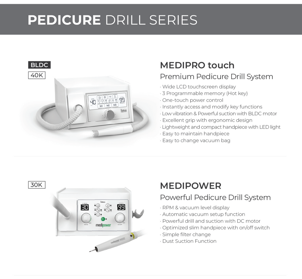 Saeshin Medi Pro Touch LED Vacuum Drill Set, 40k RPM