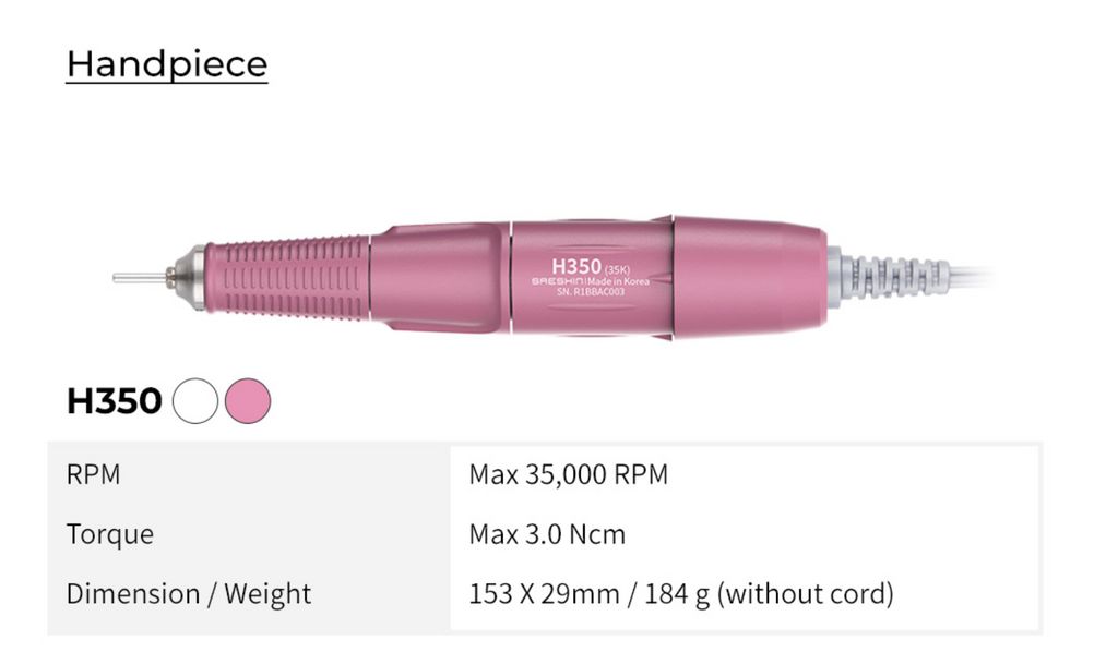 Saeshin Brillian B350D / H350 Pink, 35K RPM