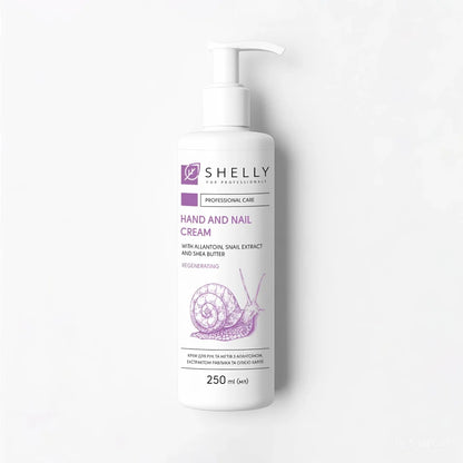 Shelly Hand & Nail Cream with Allantoin, Snail Extract & Shea Butter, 250 ml