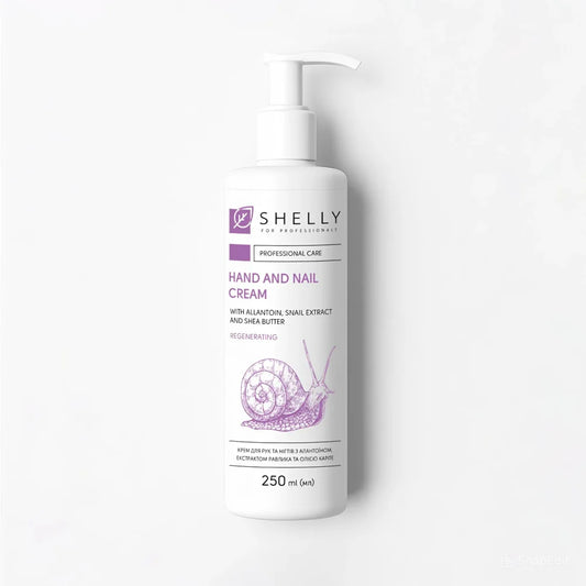 Shelly Hand & Nail Cream with Allantoin, Snail Extract & Shea Butter, 250 ml