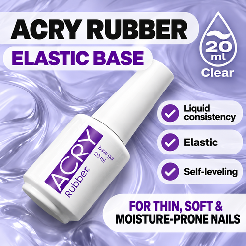 BSG ACRY Rubber elastic clear base 20 ml – liquid, elastic and self-leveling