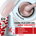 BSG KONFITYUR Hard Builder Gel Low Viscosity 20 ml — 69 Translucent Rose Beige, English product card