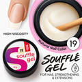 BSG Soufflé Hard Builder Gel 19 Natural nail color, 13 g — square English product card