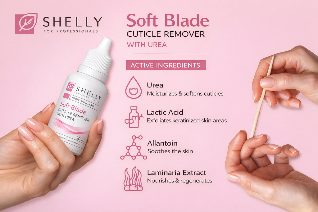 Shelly "Soft Blade" Cuticle Remover with Urea, 30ml