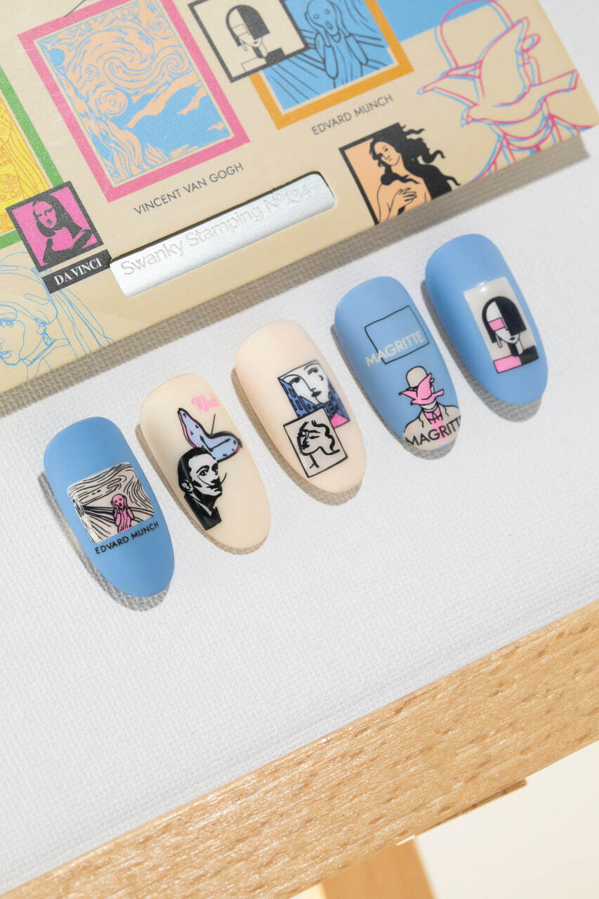 Swanky stamping plate, #134 “Salvador Dalí”