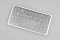 Swanky stamping plate, #137 "China Princess"