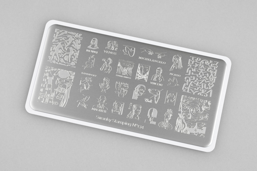Swanky stamping plate, #134 “Salvador Dalí”