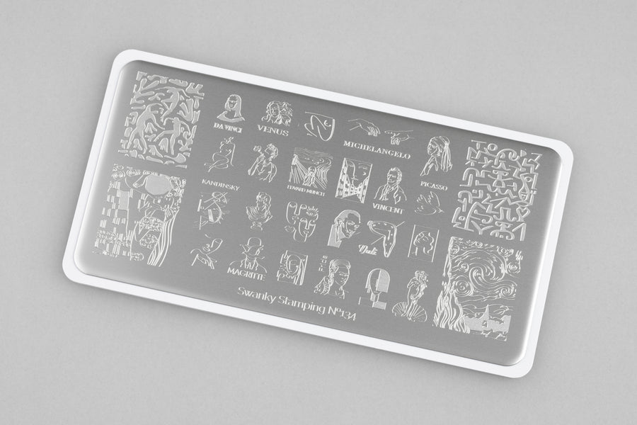 Swanky stamping plate, #134 “Salvador Dalí”