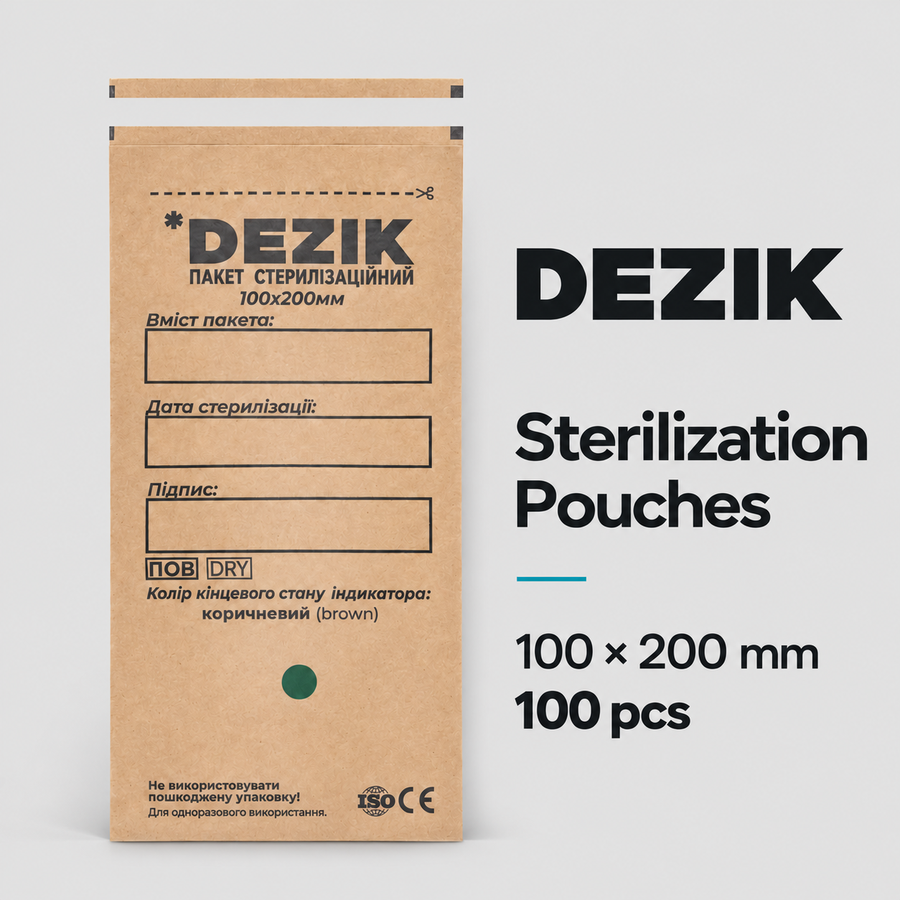 DEZIK Sterilization Pouches 100x200 mm (100 pcs)