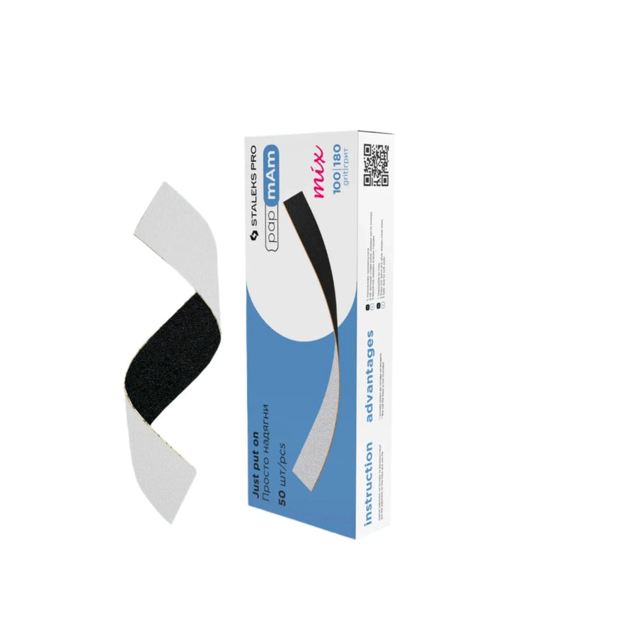 Staleks Disposable double-sided files papmAm Mix EXPERT 22 100/180 grit (50 pcs)