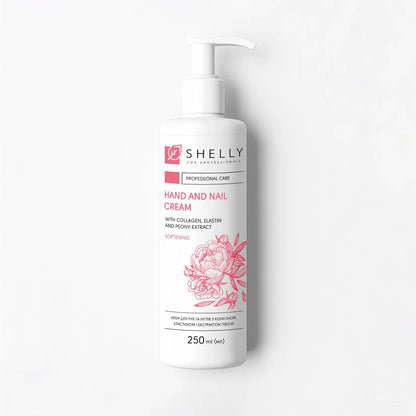 Shelly Hand & Nail Cream with Collagen, Elastin & Peony Extract, 250 ml