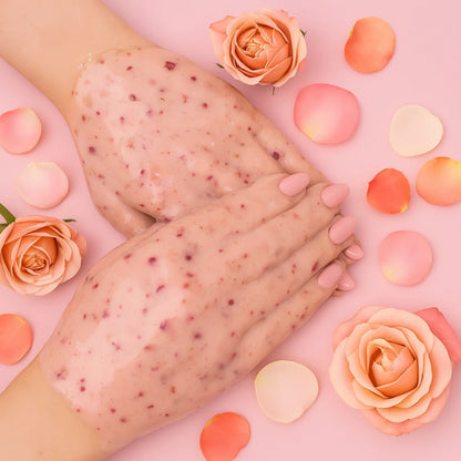 Shelly Hydrogel Hand Mask with Rose Petals, 200 g