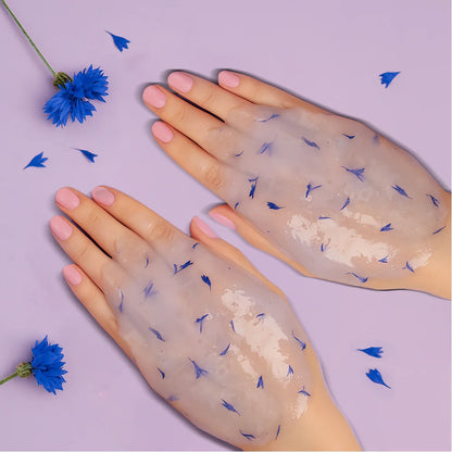 Shelly Hydrogel Hand Mask with Cornflower Petals, 200 g