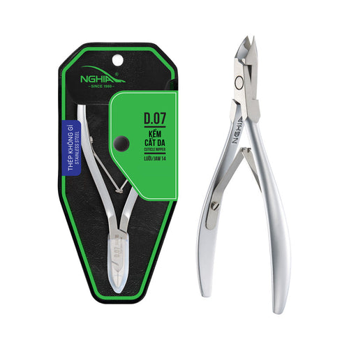 NGHIA D-07 cuticle nippers — product and packaging