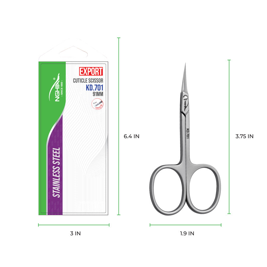 NGHIA KD-701 cuticle scissors — product view