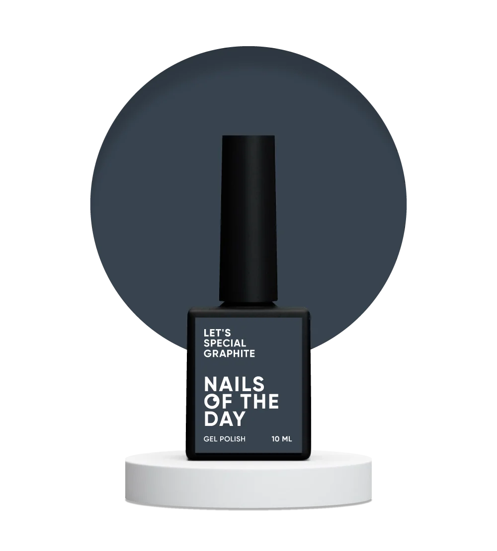 NAILSOFTHEDAY High Pigment gel polish, GRAPHITE 10 ml