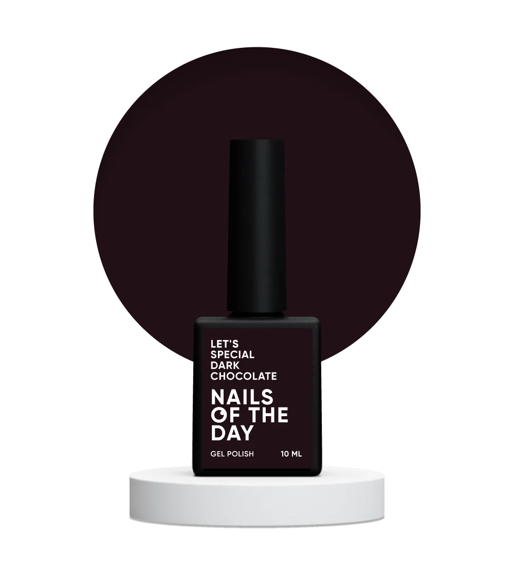 NAILSOFTHEDAY High Pigment gel polish, DARK CHOCOLATE 10 ml