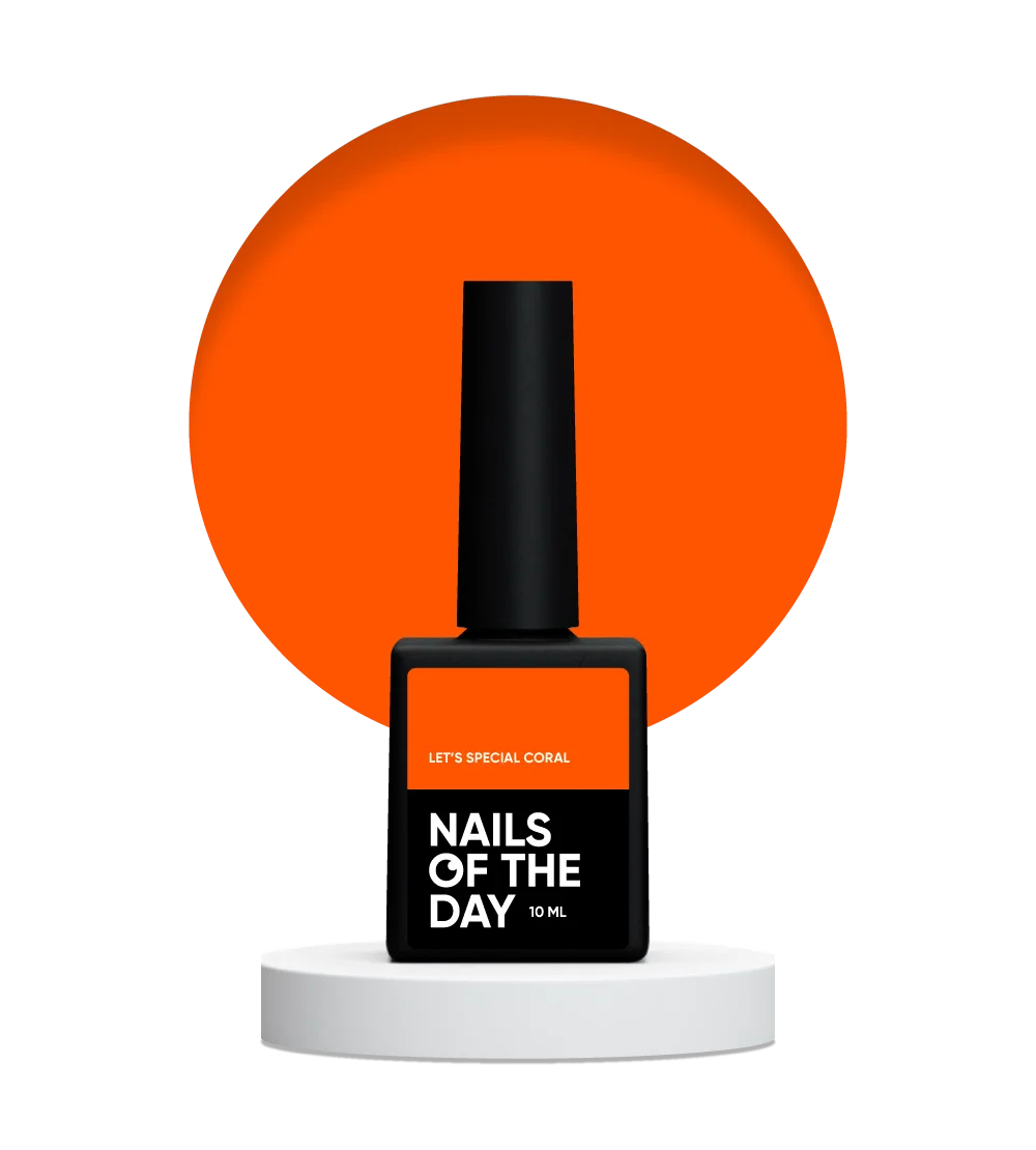 NAILSOFTHEDAY High Pigment gel polish, CORAL 10 ml